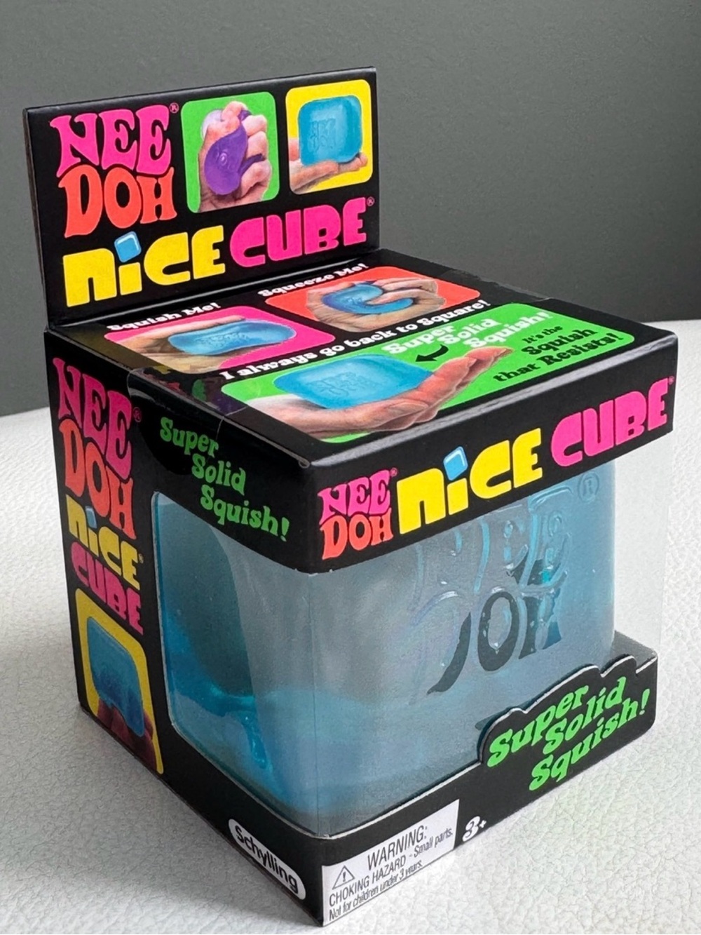NeeDoh Nice Cube Blue Squishy Fidget Toy TikTok Viral NEW SHIPS TODAY! - Picture 2 of 4